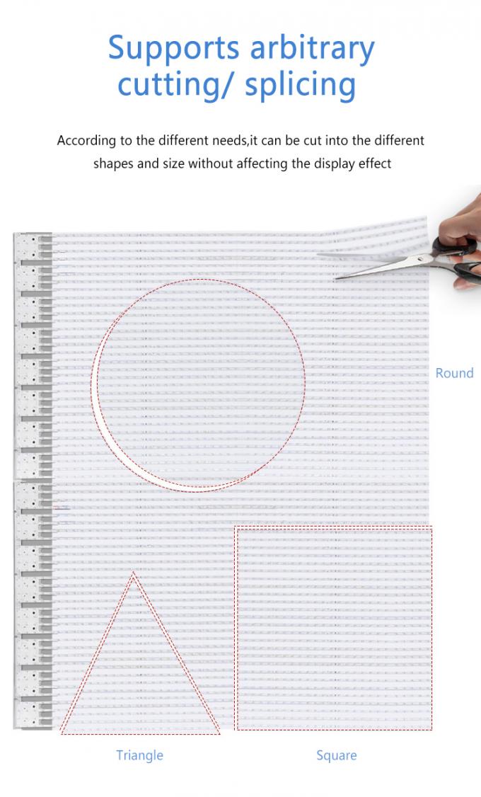 P20 P30 P40 LED 필름 스크린 거대 유리 커튼 벽 광고 디스플레이 2