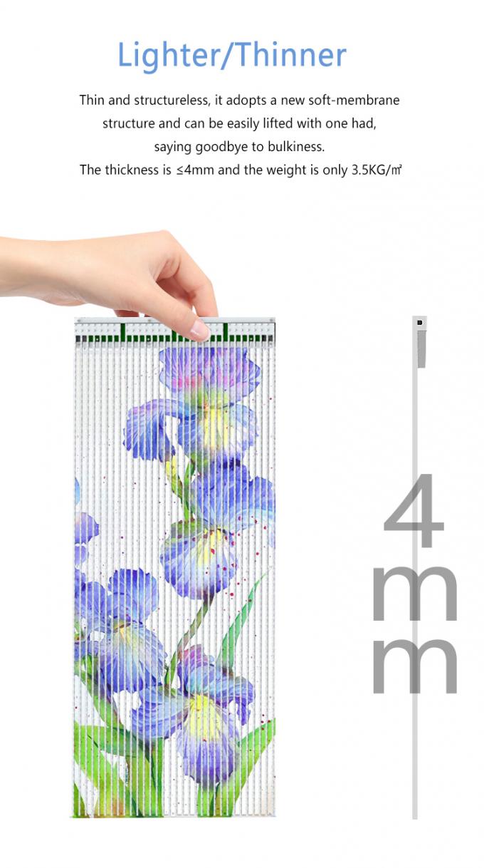 P20 P30 P40 LED 필름 스크린 거대 유리 커튼 벽 광고 디스플레이 5