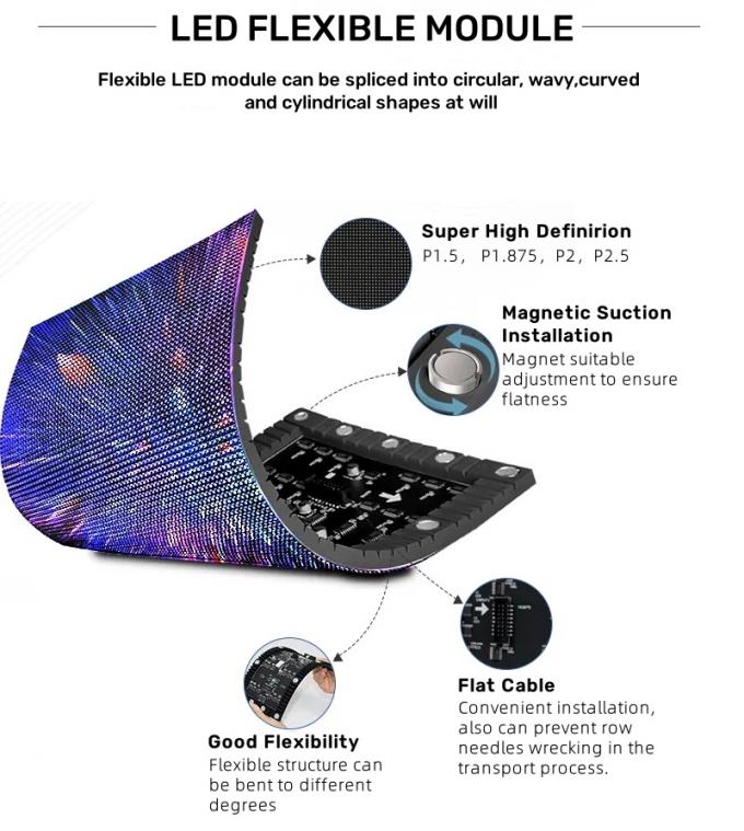 인테리어 디자인 창의적인 LED 디스플레이 화면 가정 사무실 및 공공 공간에 현대적인 터치를 추가하기 위해 3
