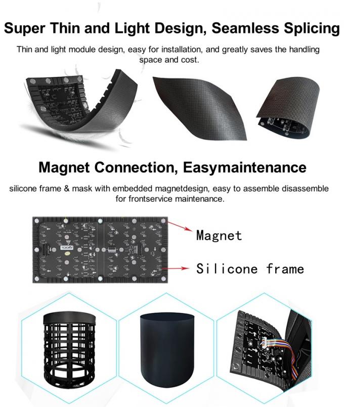 인테리어 디자인 창의적인 LED 디스플레이 화면 가정 사무실 및 공공 공간에 현대적인 터치를 추가하기 위해 4