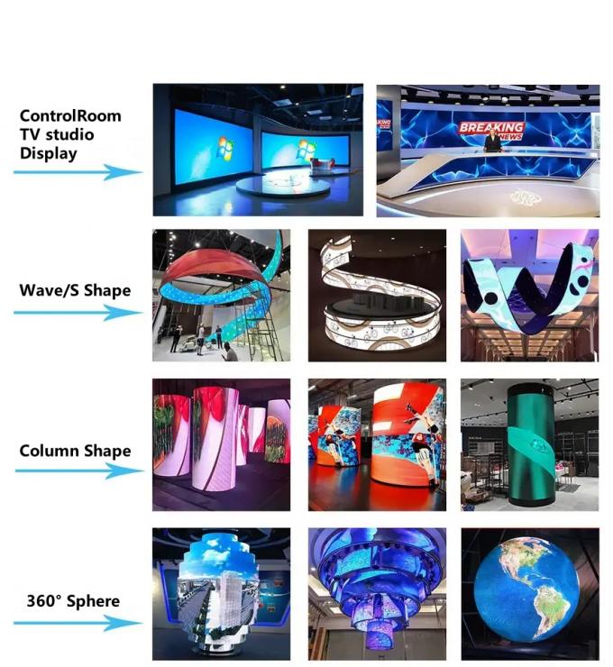 인테리어 디자인 창의적인 LED 디스플레이 화면 가정 사무실 및 공공 공간에 현대적인 터치를 추가하기 위해 6