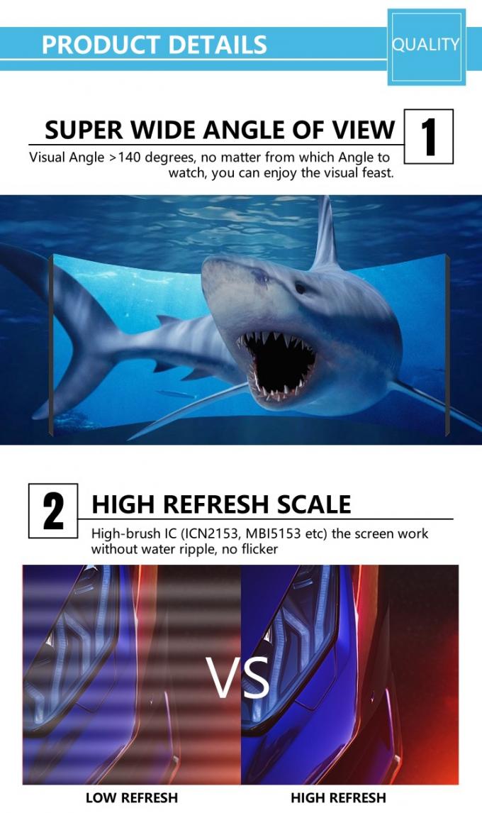 인테리어 디자인 창의적인 LED 디스플레이 화면 가정 사무실 및 공공 공간에 현대적인 터치를 추가하기 위해 8