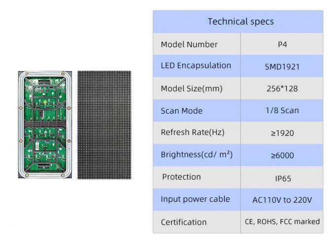야외 SMD LED 디스플레이 HD 풀 컬러 P4 P5 P6 P8 P10 LED 비디오 벽 화면 4