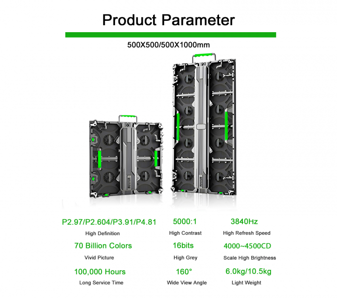 P3.91 야외 LED 디스플레이 화면 대여 LED 비디오 벽 2