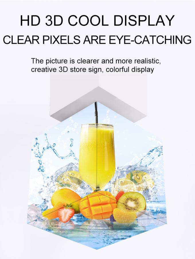 큐브 LED 디스플레이 P2.5 P3 P4mm 사용자 정의 소매점 광고 큐브 LED 화면 0