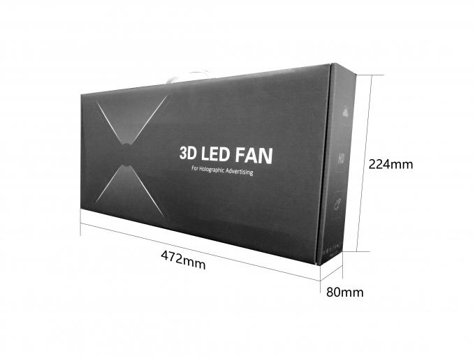 3D LED 팬 스플라이스 65cm 와이파이 빛 야외 광고 기계 홀로그램 디스플레이 프로젝터 회전 홀로그램 팬 7