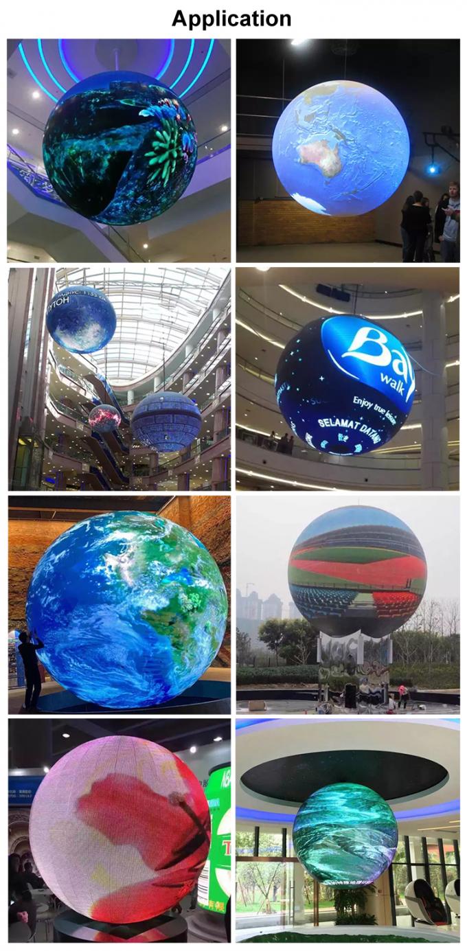 LED 볼 및 크리에이티브 원형 큐브 실린더 구부러진 Rgb 유연 LED 화면 실내 P2 P3 P4 둥근 구형 LED 디스플레이 2