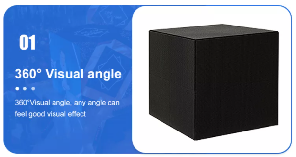 P2.5 P3 P3.91 P4.81 LED 큐브 로고 디스플레이 실내 및 외부 광고를 위한 창의적인 LED 디스플레이 화면 3