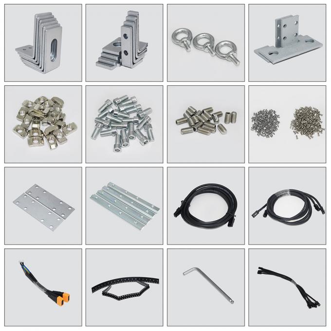 3.91-7.82mm 픽셀 피치 투명한 LED 디스플레이 스크린 5-100m 시청 거리 75% 투명성 1