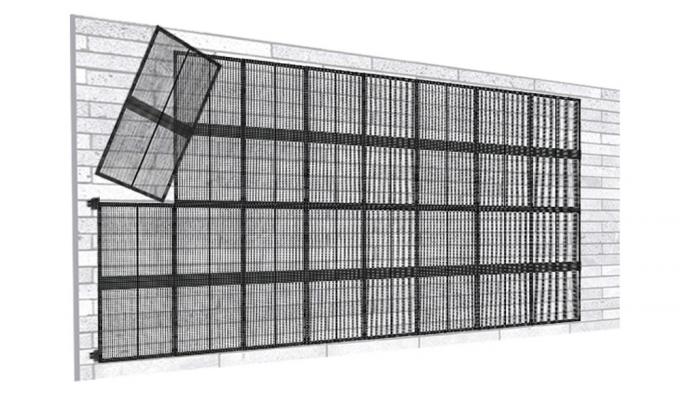 3.91-7.82mm 픽셀 피치 투명한 LED 디스플레이 스크린 5-100m 시청 거리 75% 투명성 6