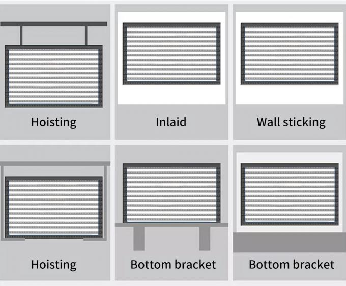 3.91-7.82mm 픽셀 피치 투명한 LED 디스플레이 스크린 5-100m 시청 거리 75% 투명성 9