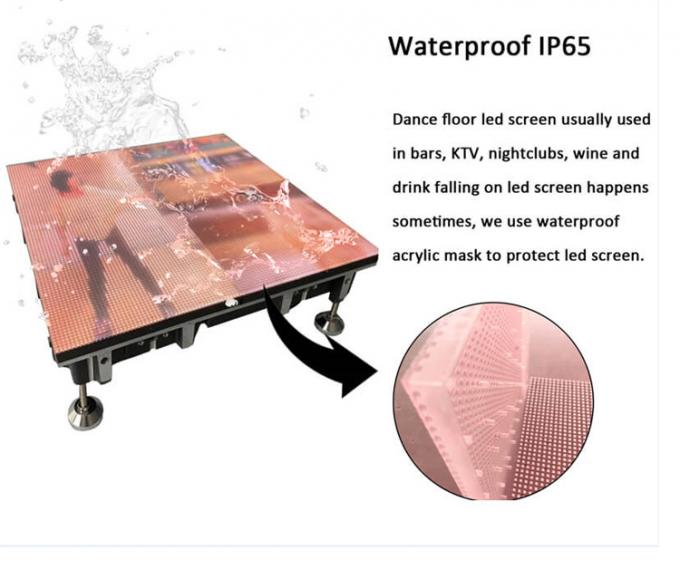 LED 댄스 플로어 디스플레이 임대 타일 패널 500*1000 하이 리프레시 LED 스테이지 웨딩 스크린 벽 P2.9 인터랙티브 LED 디스플레이 7
