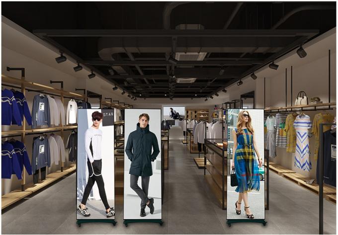 HD 이동식 LED 포스터 디스플레이 스크린 실내 옥외 플로어 스탠딩 P1.8 P2 접이식 LED 포스터 스크린 P2.5 LED 스크린 포스터 7