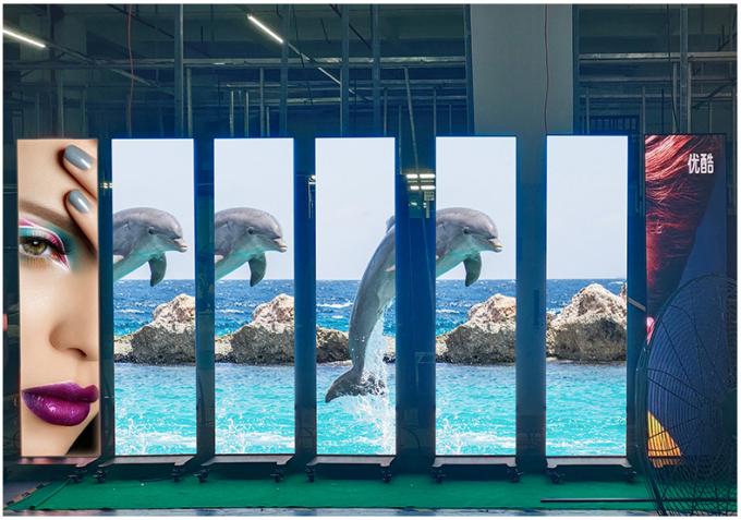 HD 이동식 LED 포스터 디스플레이 스크린 실내 옥외 플로어 스탠딩 P1.8 P2 접이식 LED 포스터 스크린 P2.5 LED 스크린 포스터 9