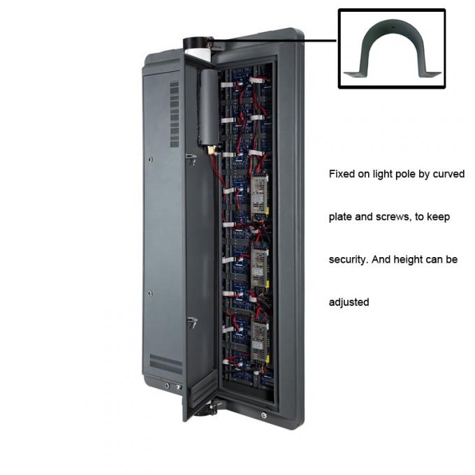 야외 거리 라이트 스톨 LED 디스플레이 광고 P4 화면 무선 중앙 관리 표지판 2