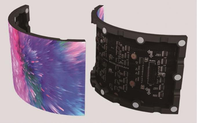 P1.5 P2.5 P4 LED 소프트 스크린 실내 야외 LED 곡선 부드러운 수직 유연 광고 디스플레이 스크린 1