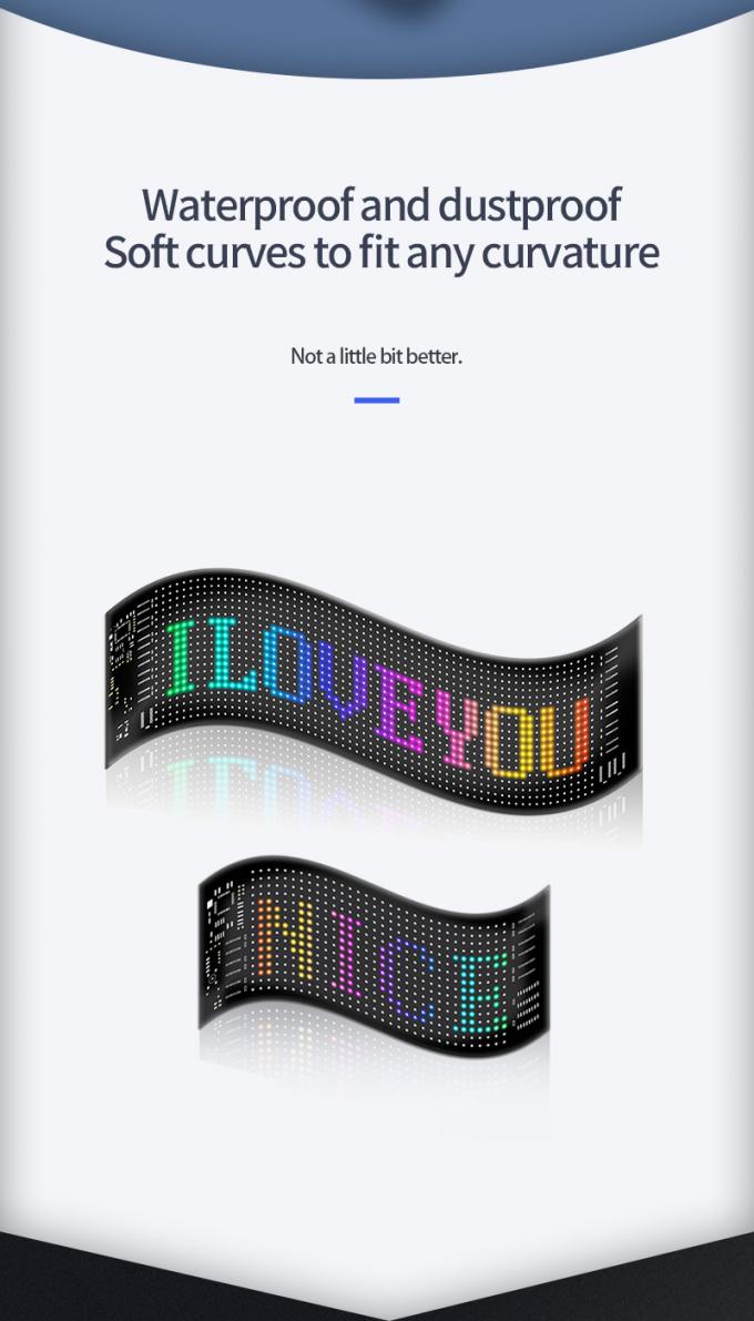 자동차 LED 표지판 디스플레이 16 * 64 프로그래밍 가능한 USB 5V RGB 패턴 애니메이션 텍스트 DIY 스크롤 패널 원격 제어 광고 LED 화면 6