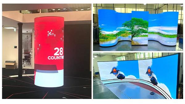 커스터마이징 가능한 소프트 LED 스크린 TV 디스플레이 P3 실내 유연 LED 패널 섹시 스크린 가격 1