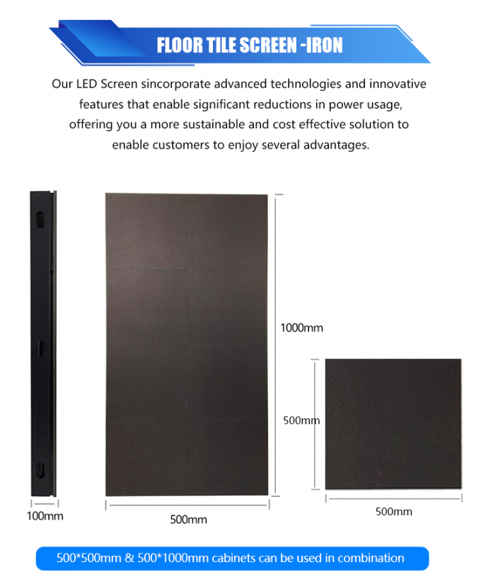 3D 스테이지 댄스 플로어 패널 디스플레이 인터랙티브 LED 플로어 타일 스크린 P2.6 P2.97 P3.91 LED 스크린 7