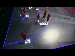 풀 컬러 인터랙티브 디지털 댄스 LED 플로어 타일 스크린